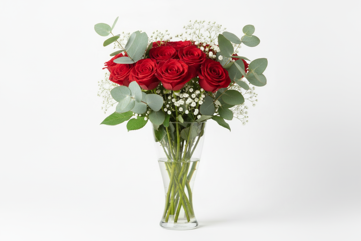 take babys breath out and put eucalyptus in